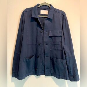 BLDWN Isaac Work Jacket In Midnight Blue Men’s Size Large